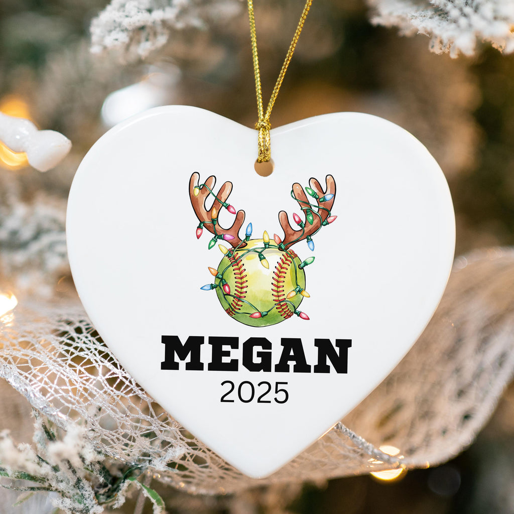 Softball Gifts for Girls Softball Team Gift Personalized Softball Christmas Ornament Girls Softball Gifts for Softball Player