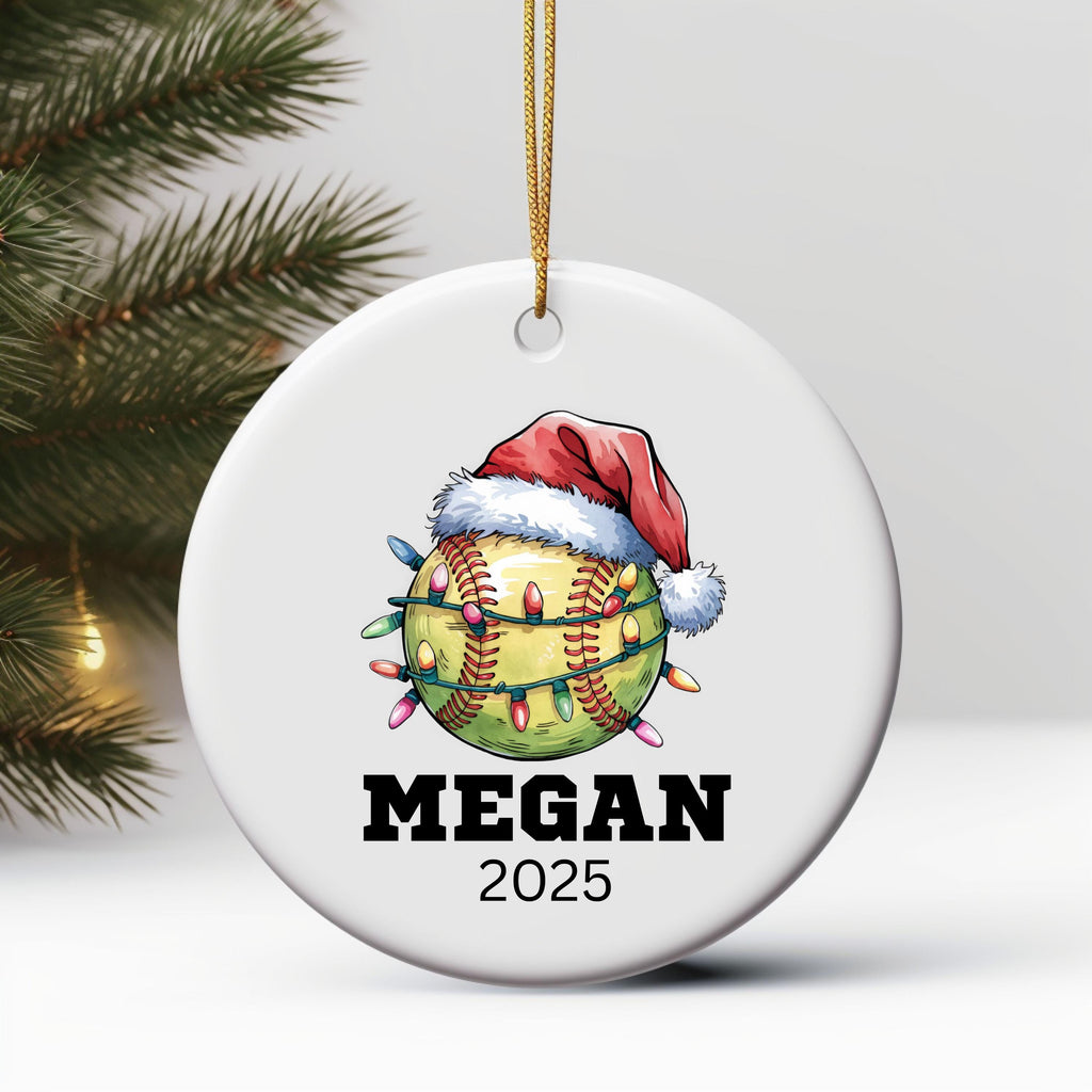 Softball Gifts for Girls Softball Team Gift Personalized Softball Christmas Ornament Girls Softball Gifts for Softball Player