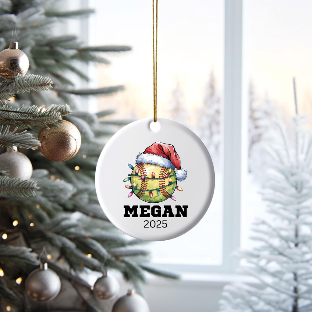 Softball Gifts for Girls Softball Team Gift Personalized Softball Christmas Ornament Girls Softball Gifts for Softball Player