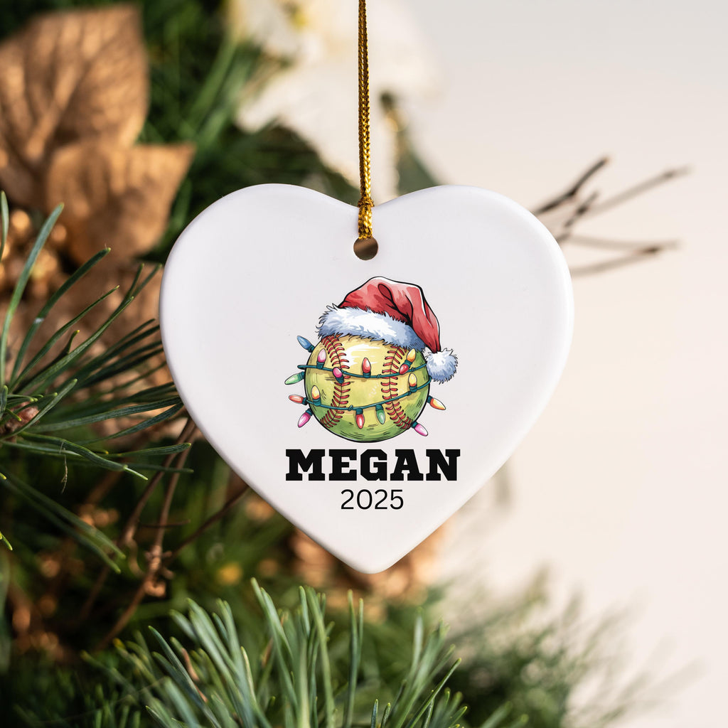 Softball Gifts for Girls Softball Team Gift Personalized Softball Christmas Ornament Girls Softball Gifts for Softball Player