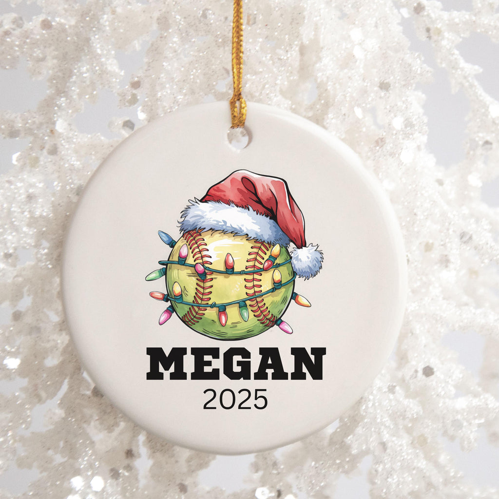 Softball Gifts for Girls Softball Team Gift Personalized Softball Christmas Ornament Girls Softball Gifts for Softball Player