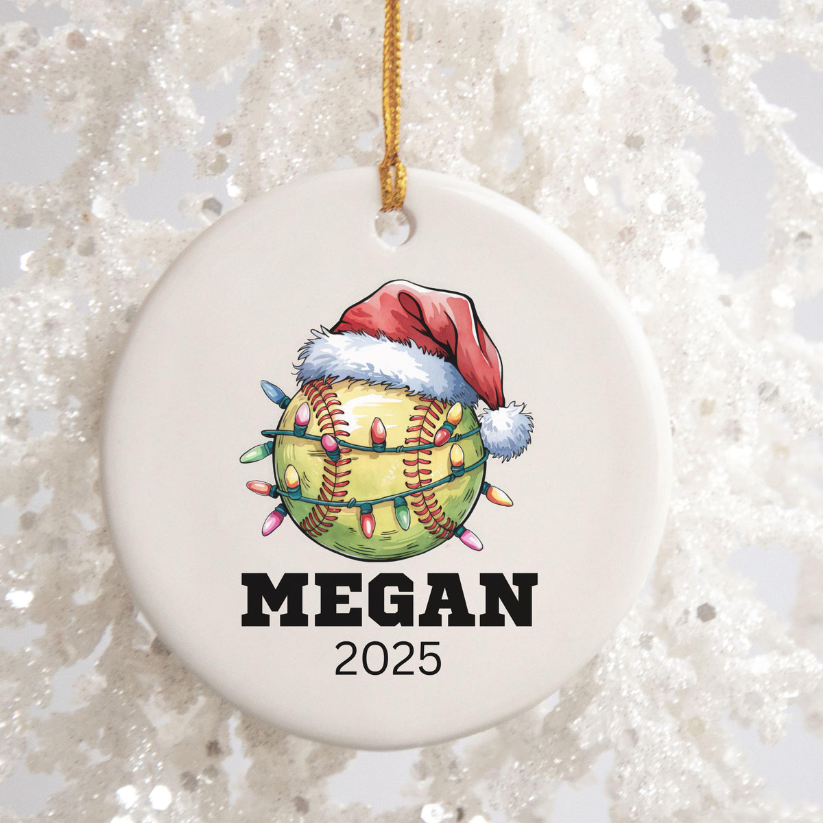 Softball Gifts for Girls Softball Team Gift Personalized Softball Christmas Ornament Girls Softball Gifts for Softball Player