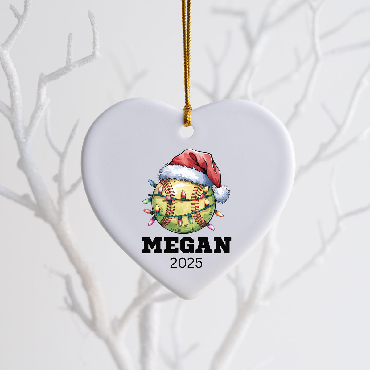 Softball Gifts for Girls Softball Team Gift Personalized Softball Christmas Ornament Girls Softball Gifts for Softball Player