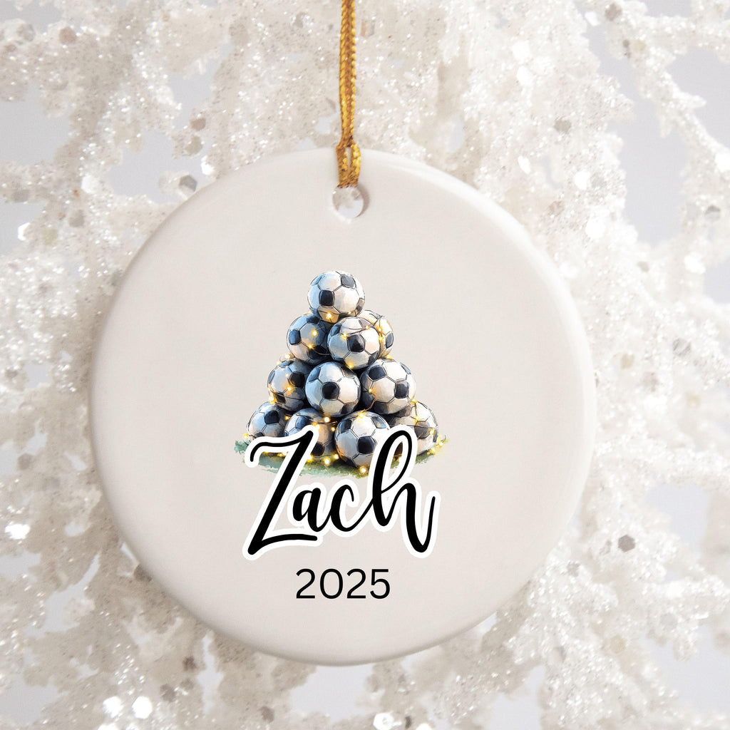 Personalized Soccer Christmas Ornament