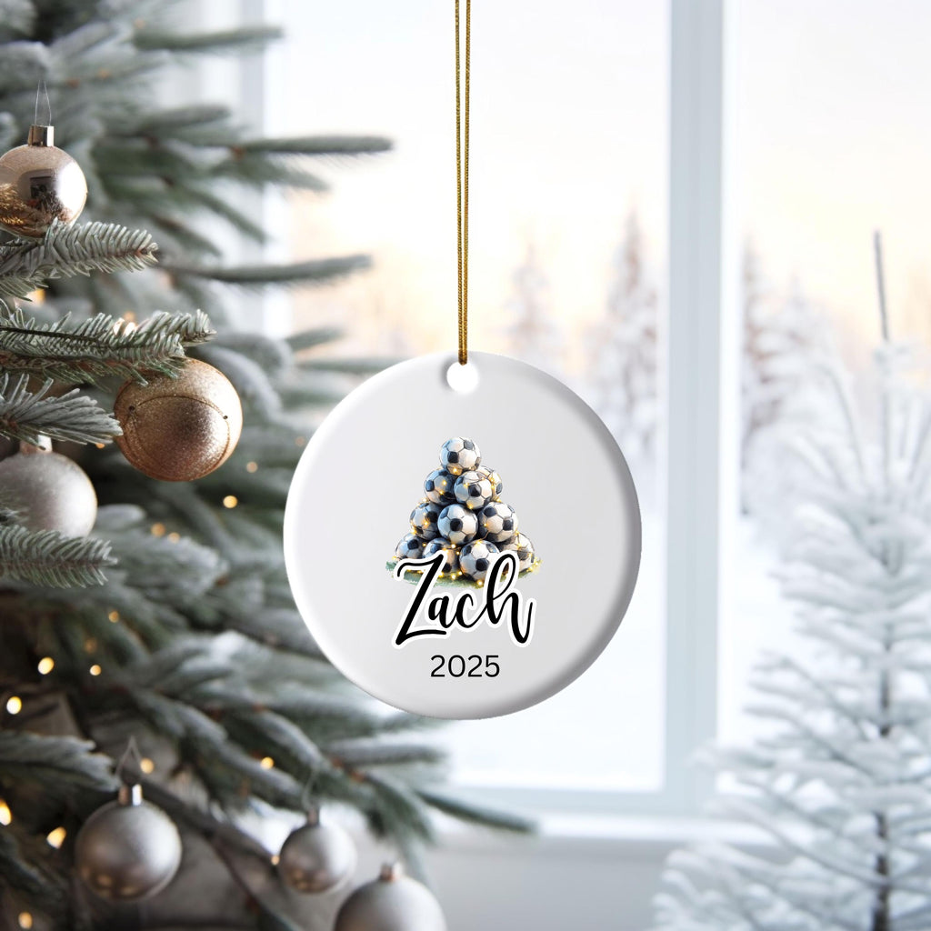 Personalized Soccer Christmas Ornament