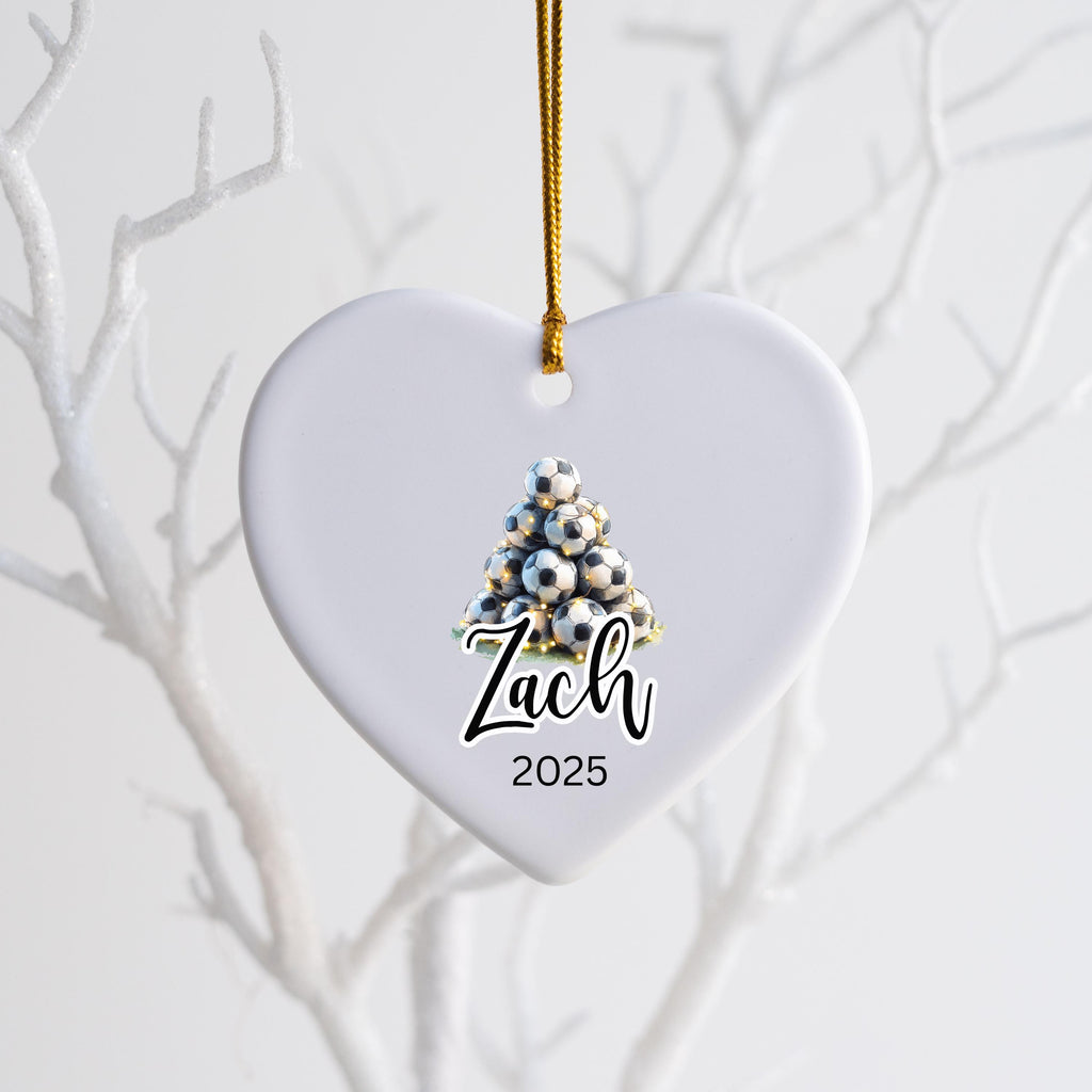 Personalized Soccer Christmas Ornament