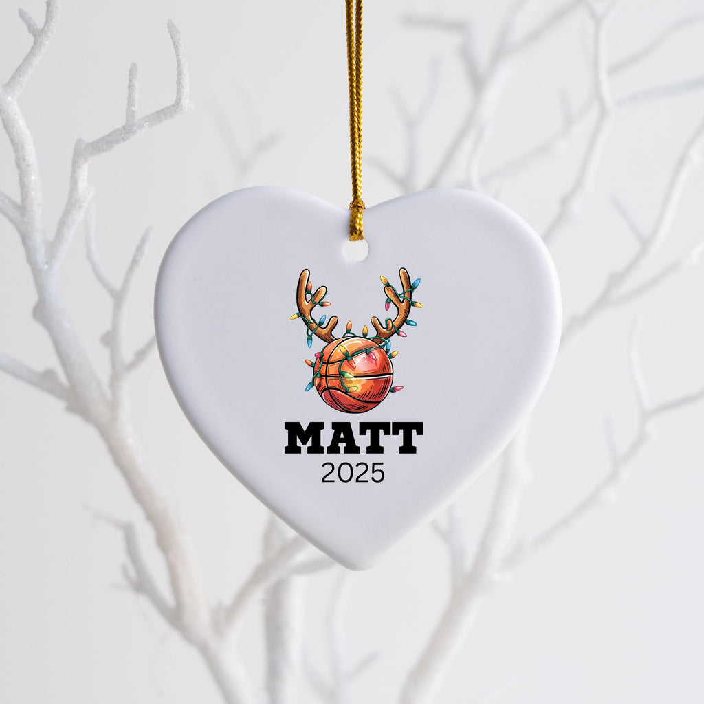 Personalized Basketball Christmas Ornament