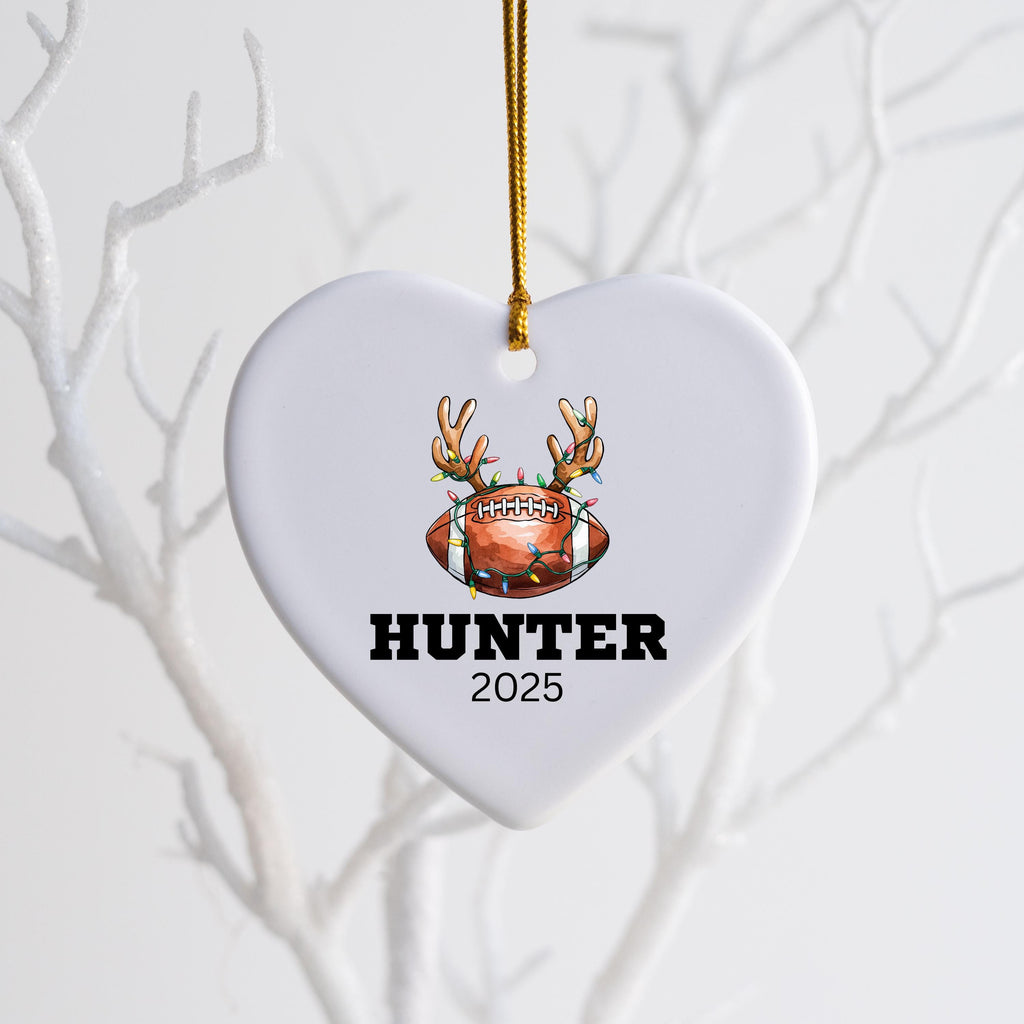Personalized Football Christmas Ornament