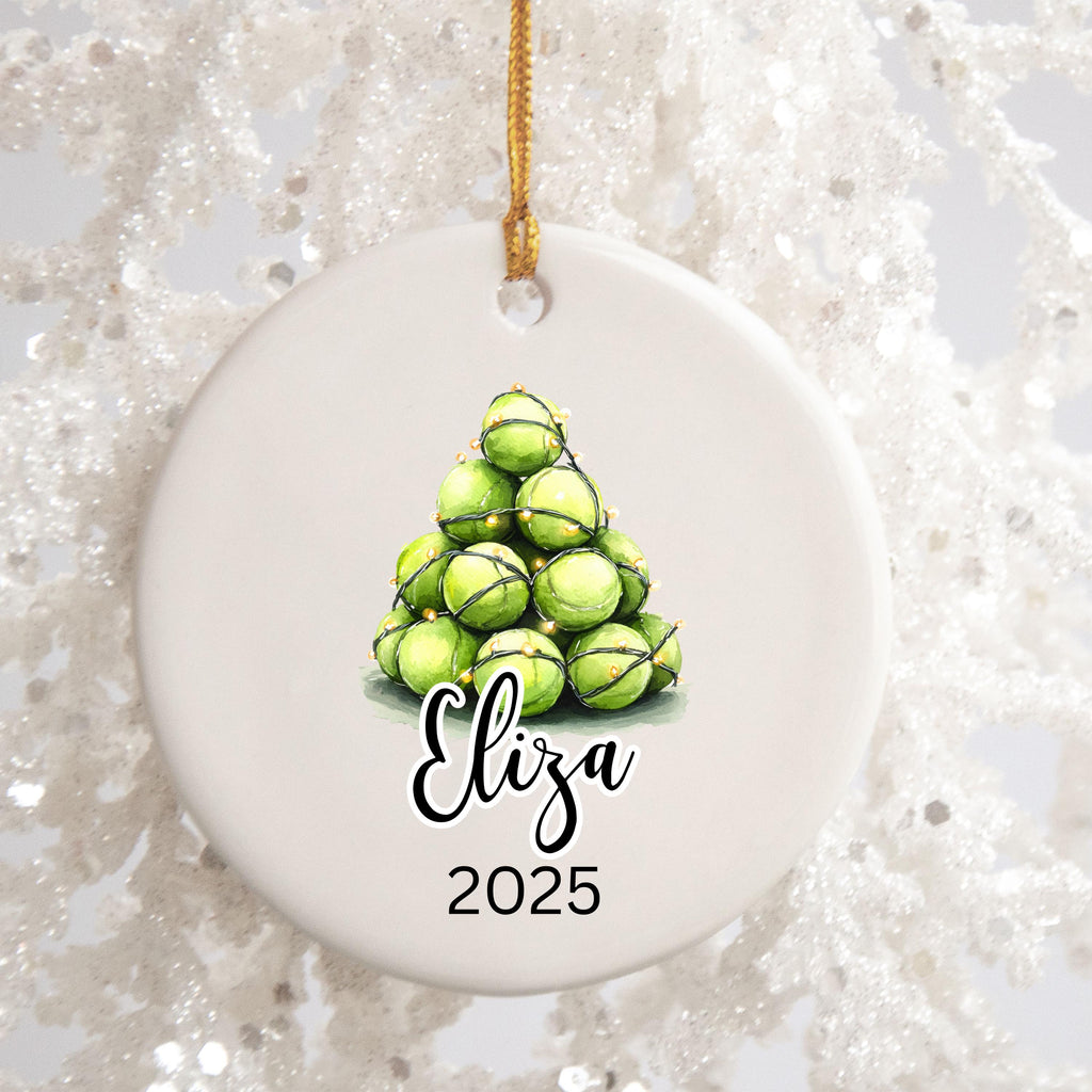 Tennis Christmas Ornament Personalized Tennis Ornament Gifts for Tennis Player Custom Name Tennis Gifts for Tennis Keepsake C