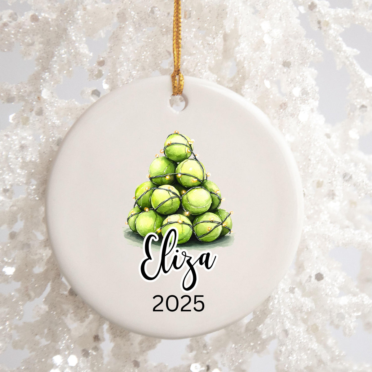 Tennis Christmas Ornament Personalized Tennis Ornament Gifts for Tennis Player Custom Name Tennis Gifts for Tennis Keepsake C