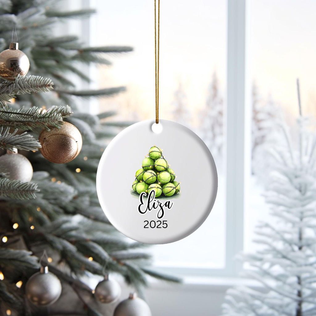 Tennis Christmas Ornament Personalized Tennis Ornament Gifts for Tennis Player Custom Name Tennis Gifts for Tennis Keepsake C