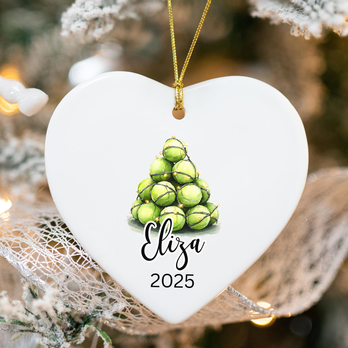 Tennis Christmas Ornament Personalized Tennis Ornament Gifts for Tennis Player Custom Name Tennis Gifts for Tennis Keepsake C