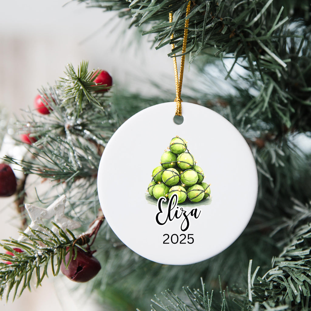 Tennis Christmas Ornament Personalized Tennis Ornament Gifts for Tennis Player Custom Name Tennis Gifts for Tennis Keepsake C