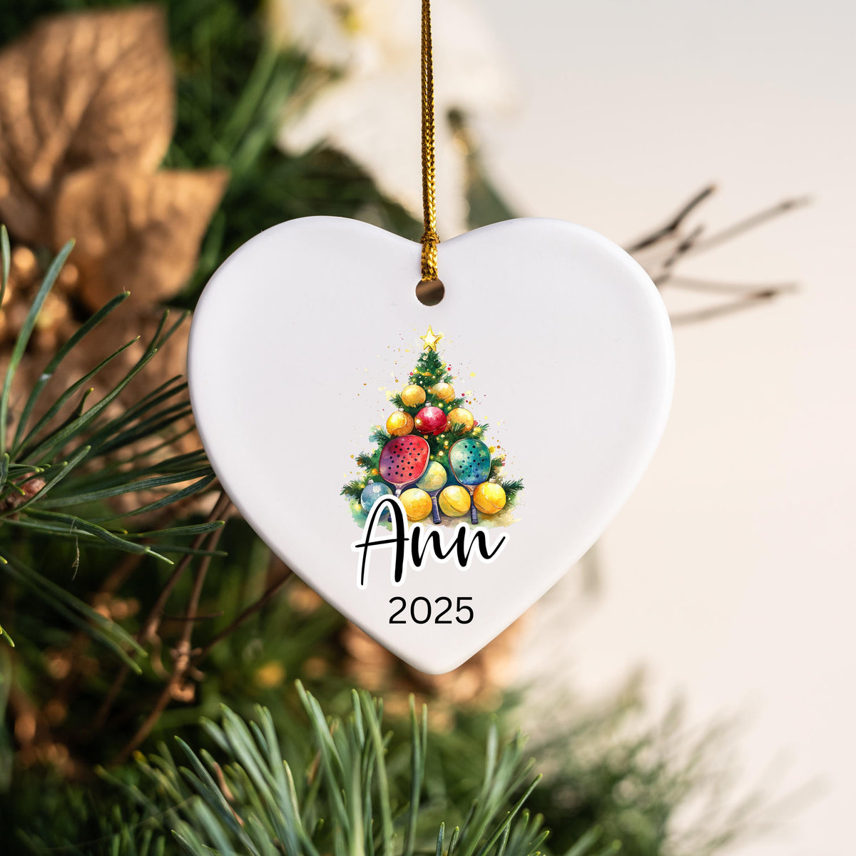 Personalized Pickleball Ornament Custom Pickleball Partner Gift Pickleball Player Ornament Gifts for Pickleball Lover Pickleb