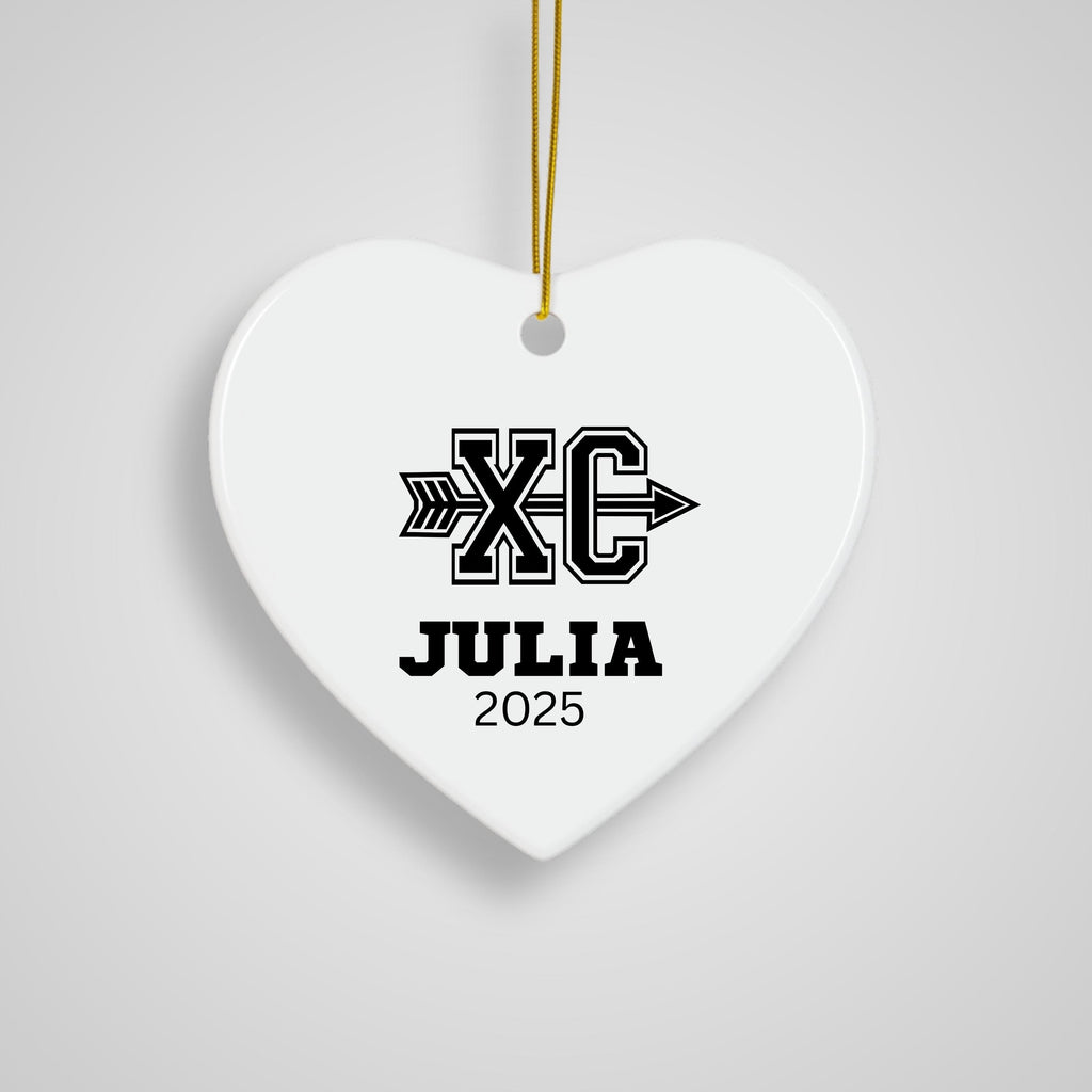 Personalized Cross Country Christmas Ornament