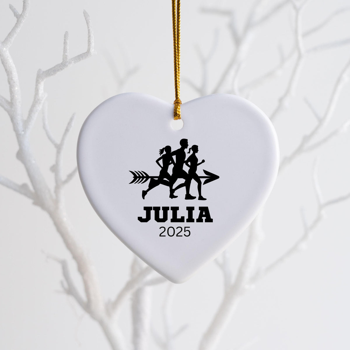 Personalized Cross Country Christmas Ornament