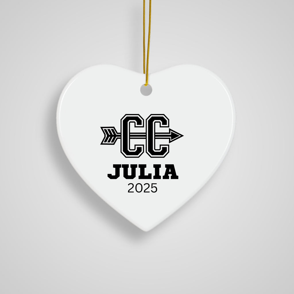 Personalized Cross Country Christmas Ornament