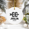 Personalized Cross Country Christmas Ornament