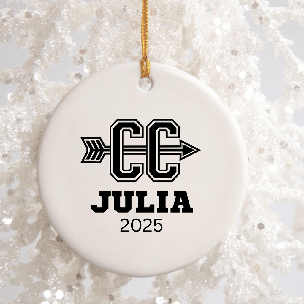 Personalized Cross Country Christmas Ornament