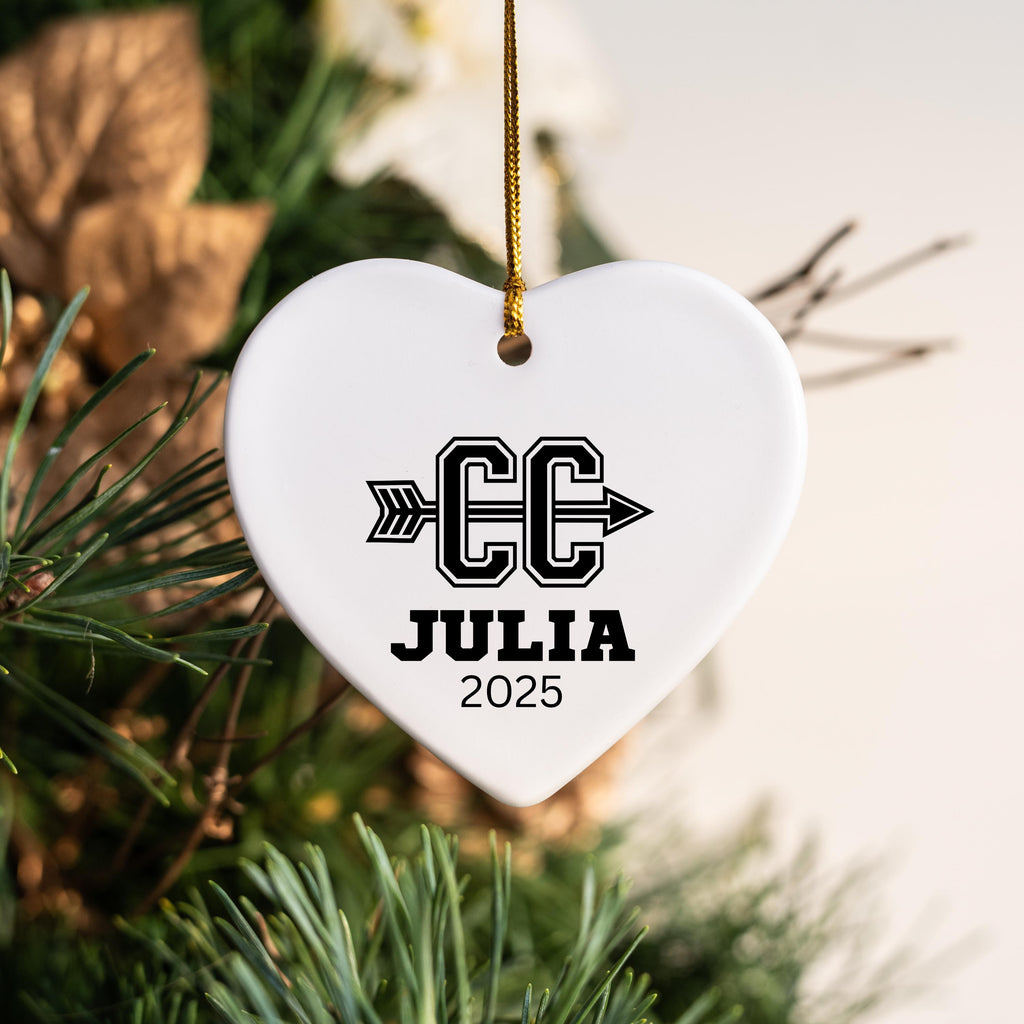 Personalized Cross Country Christmas Ornament