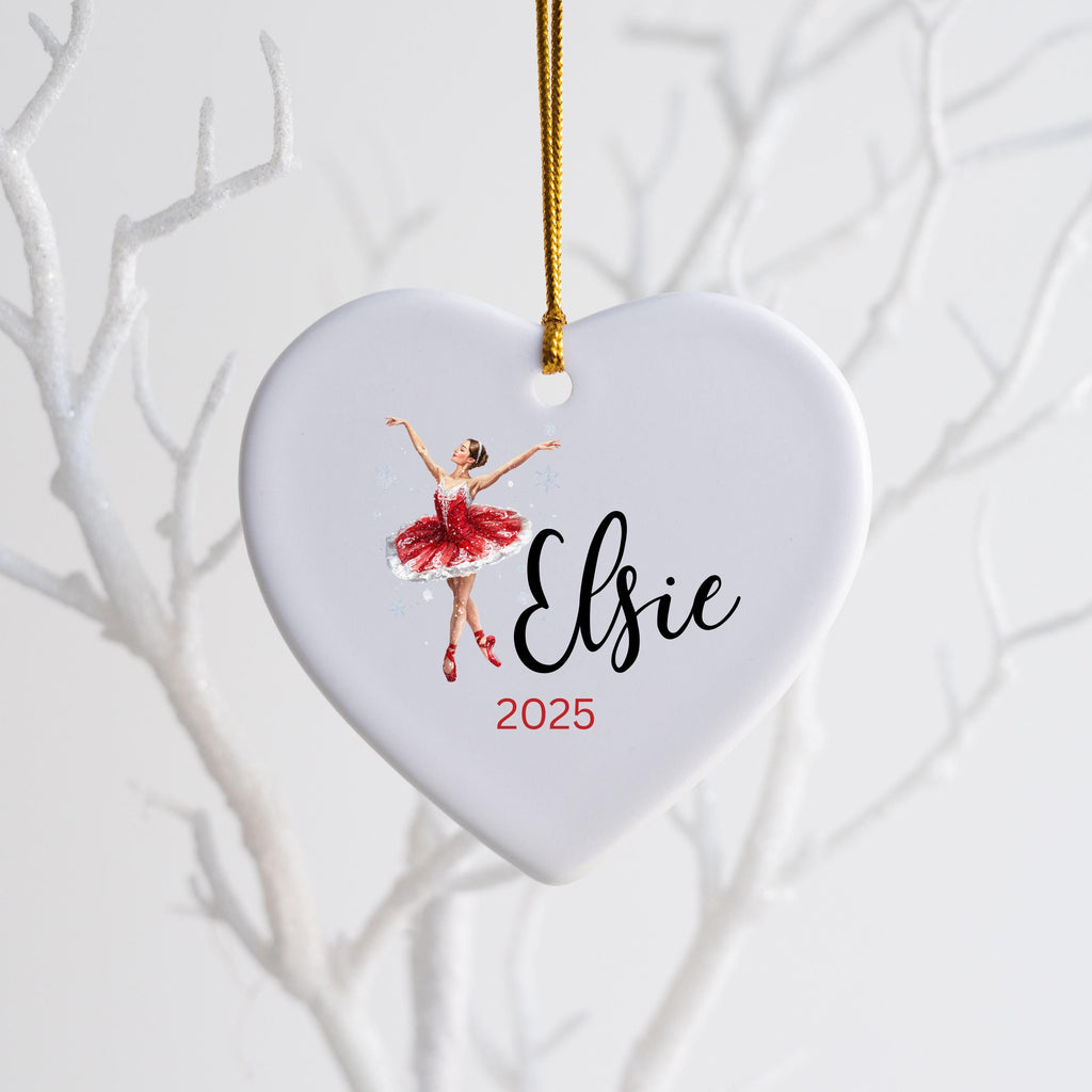 Girls Ballet Christmas Ornament Personalized Ballerina Ornament Custom Dance Ornament for Kids or Teens Gift for Dancer Balle
