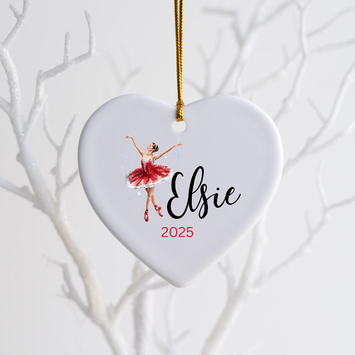 Girls Ballet Christmas Ornament Personalized Ballerina Ornament Custom Dance Ornament for Kids or Teens Gift for Dancer Balle