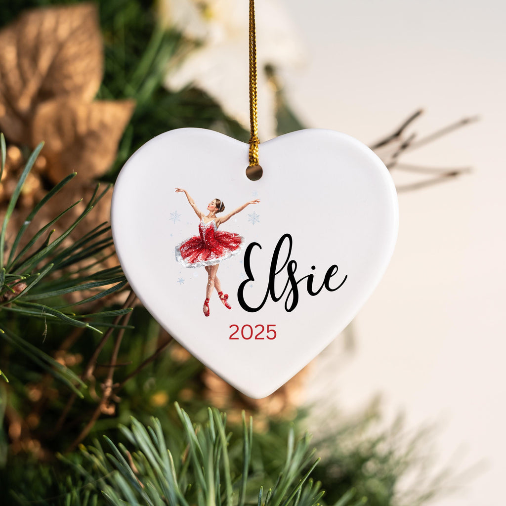 Girls Ballet Christmas Ornament Personalized Ballerina Ornament Custom Dance Ornament for Kids or Teens Gift for Dancer Balle