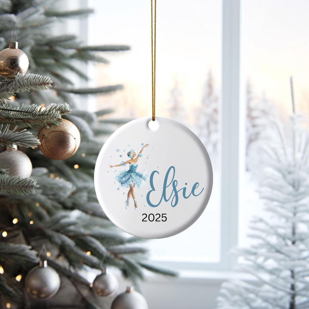 Girls Ballet Christmas Ornament Personalized Ballerina Ornament Custom Dance Ornament for Kids or Teens Gift for Dancer Balle