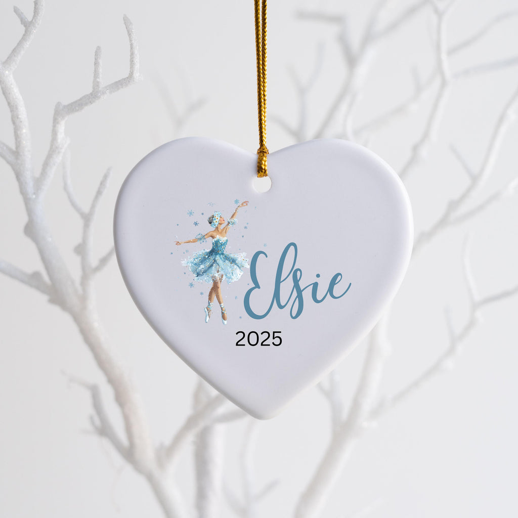 Girls Ballet Christmas Ornament Personalized Ballerina Ornament Custom Dance Ornament for Kids or Teens Gift for Dancer Balle