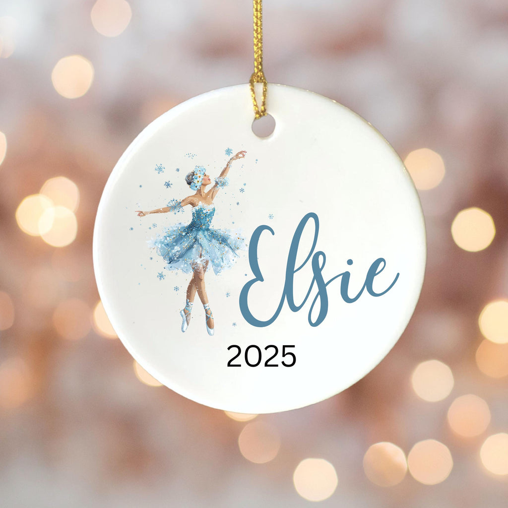 Girls Ballet Christmas Ornament Personalized Ballerina Ornament Custom Dance Ornament for Kids or Teens Gift for Dancer Balle