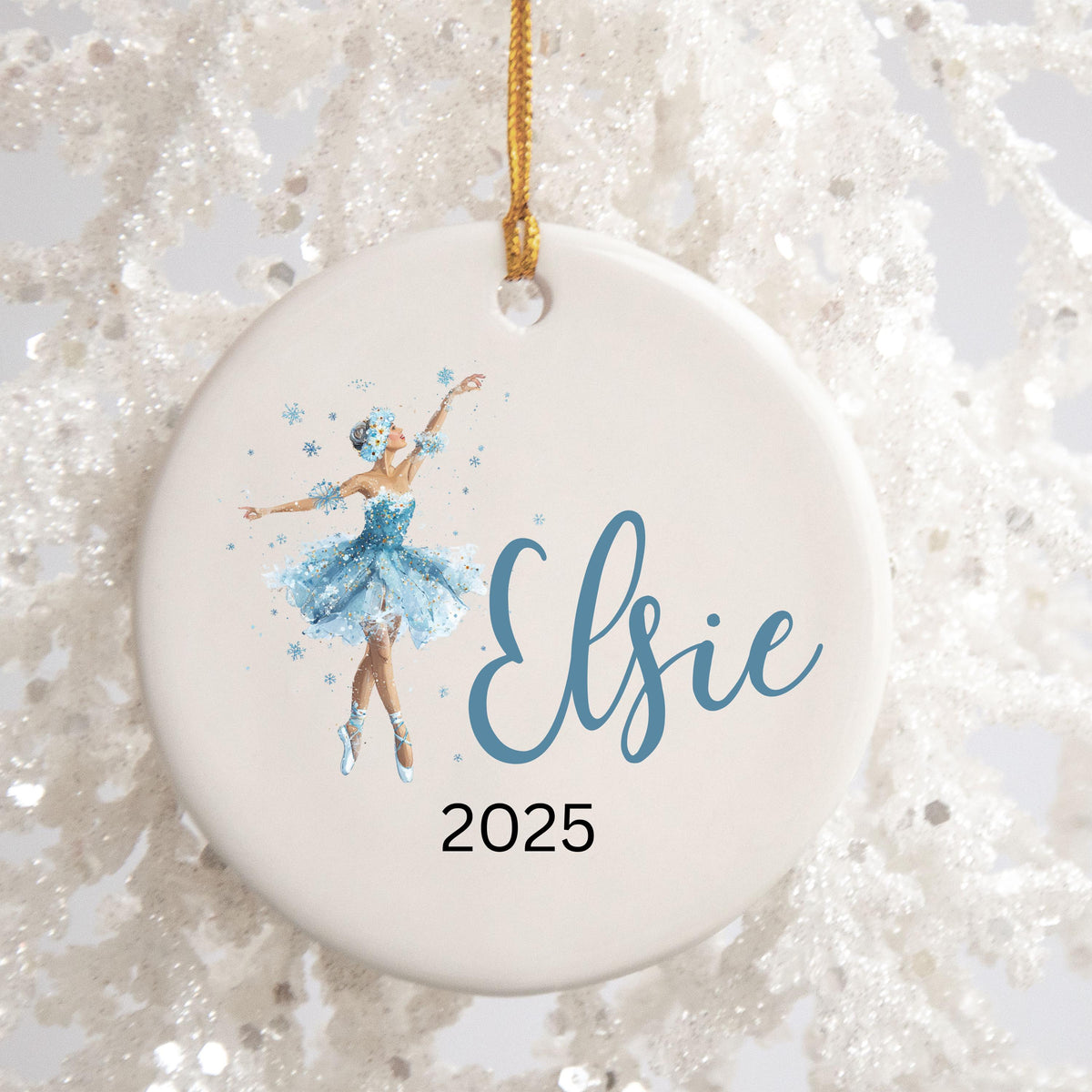 Girls Ballet Christmas Ornament Personalized Ballerina Ornament Custom Dance Ornament for Kids or Teens Gift for Dancer Balle