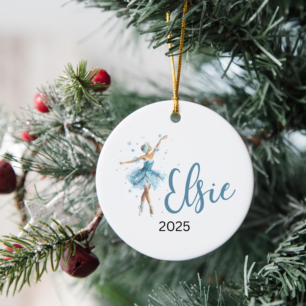 Girls Ballet Christmas Ornament Personalized Ballerina Ornament Custom Dance Ornament for Kids or Teens Gift for Dancer Balle
