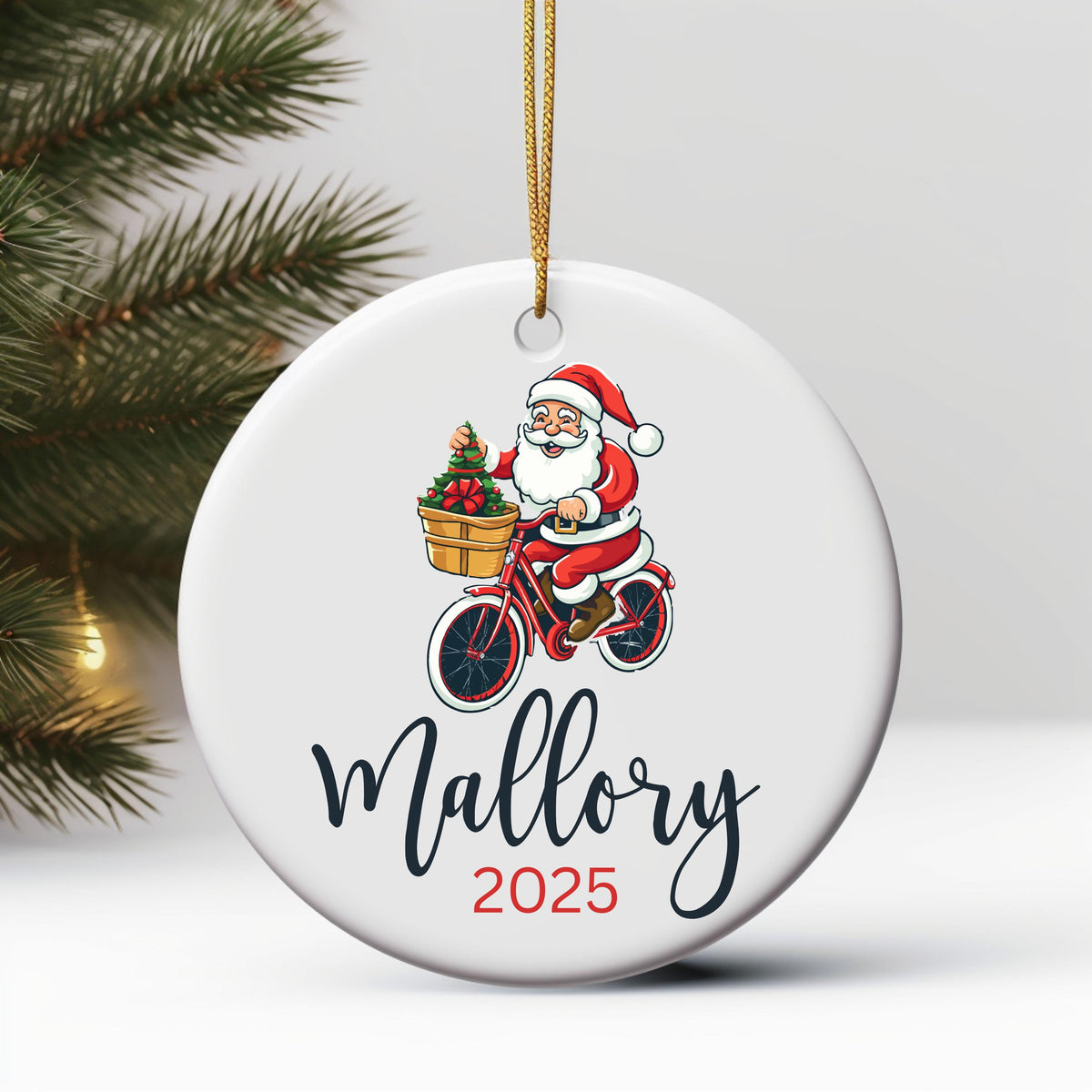 Personalized Bicycle Ornament Christmas Gifts For Bicycle Rider Cycling Ornament Bicycle Gift Biker Xmas Ornament Mountain bi