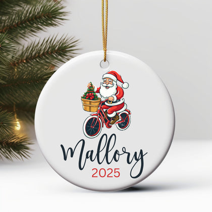 Personalized Bicycle Ornament Christmas Gifts For Bicycle Rider Cycling Ornament Bicycle Gift Biker Xmas Ornament Mountain bi