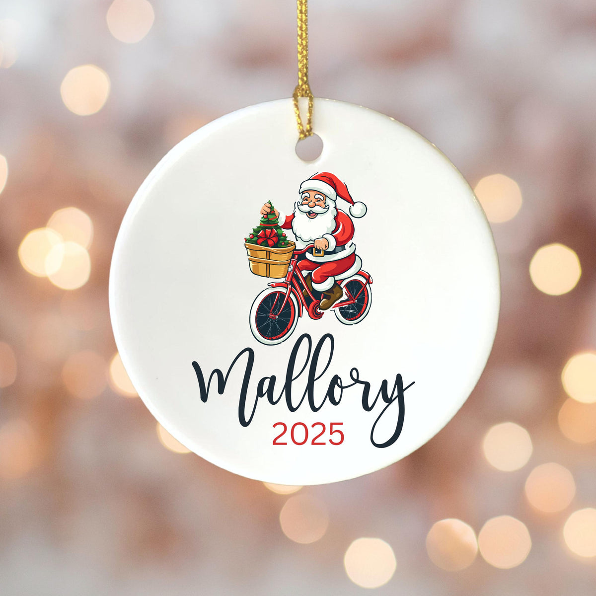 Personalized Bicycle Ornament Christmas Gifts For Bicycle Rider Cycling Ornament Bicycle Gift Biker Xmas Ornament Mountain bi