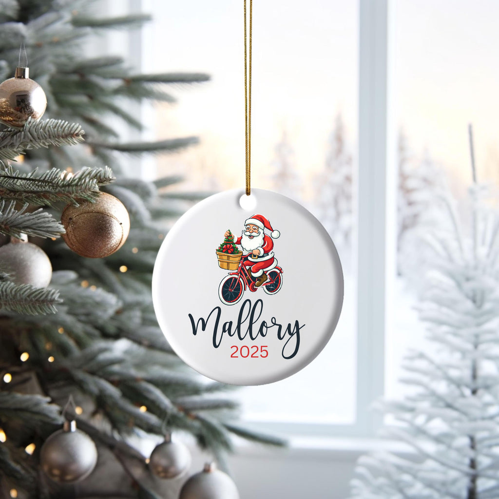 Personalized Bicycle Ornament Christmas Gifts For Bicycle Rider Cycling Ornament Bicycle Gift Biker Xmas Ornament Mountain bi