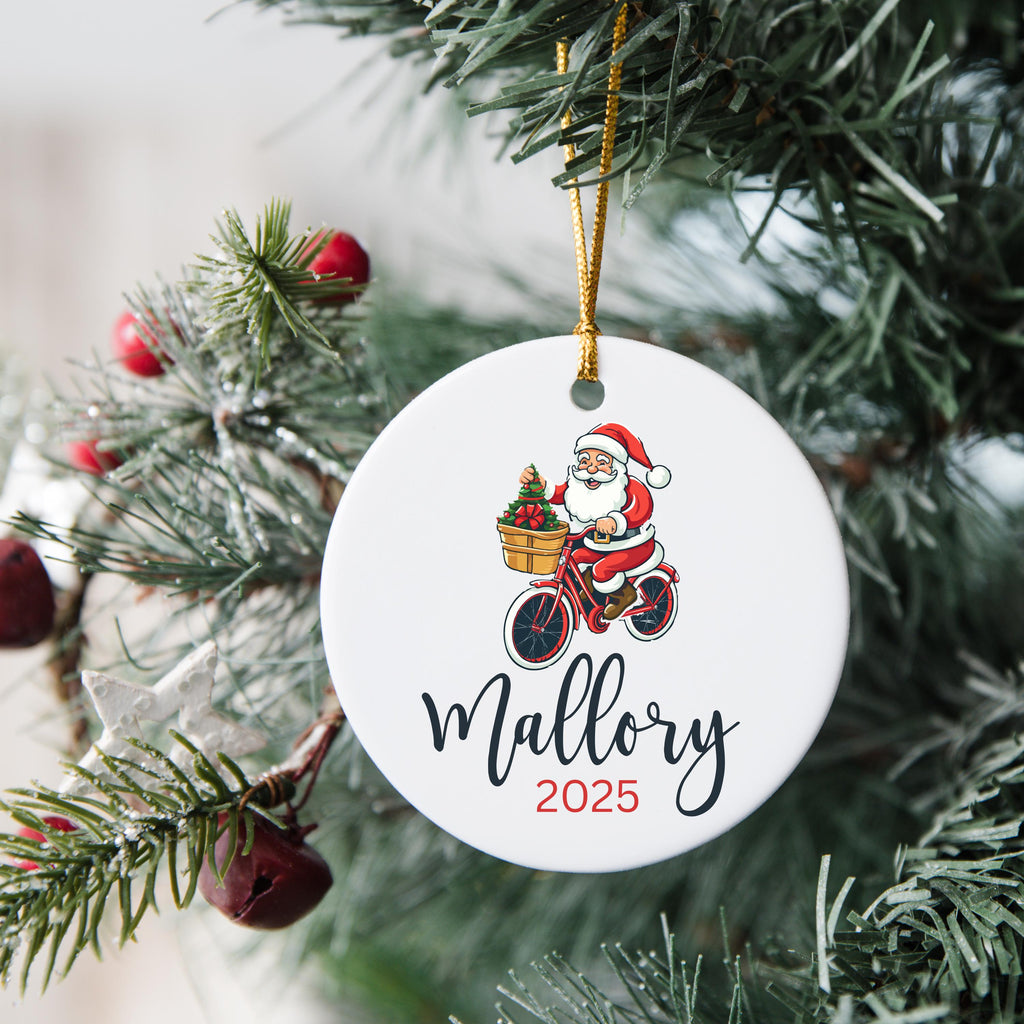 Personalized Bicycle Ornament Christmas Gifts For Bicycle Rider Cycling Ornament Bicycle Gift Biker Xmas Ornament Mountain bi