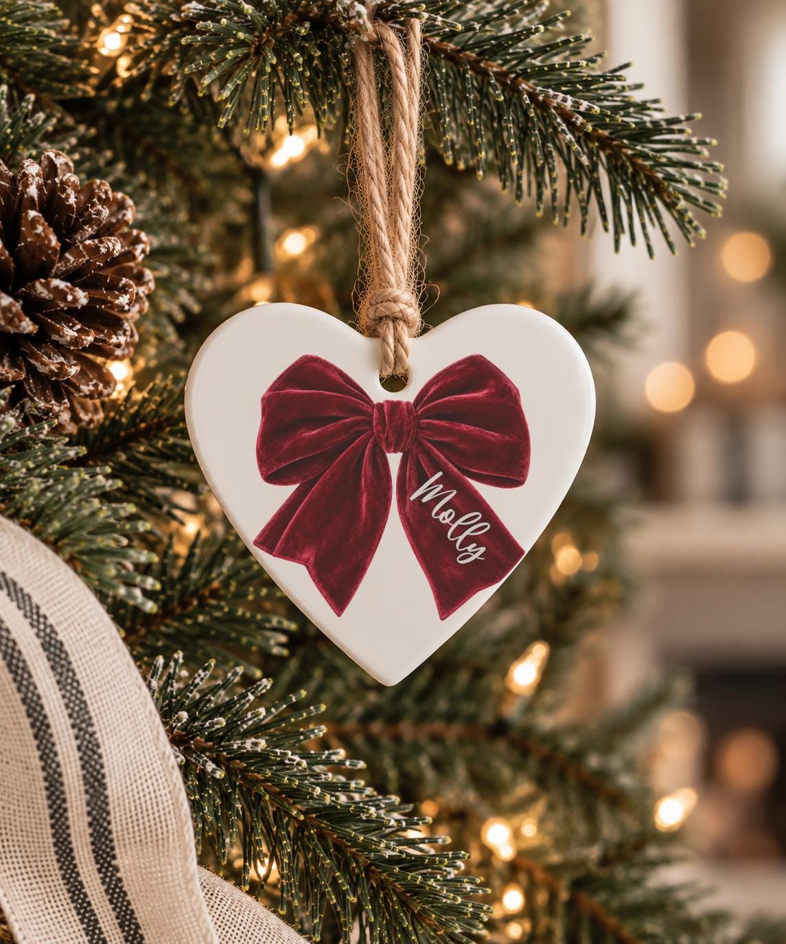 Custom Christmas Ornament Best Friend Gift Idea for Her Girls Night Gift Exchange Friendship Gift Bestie custom gift for frie