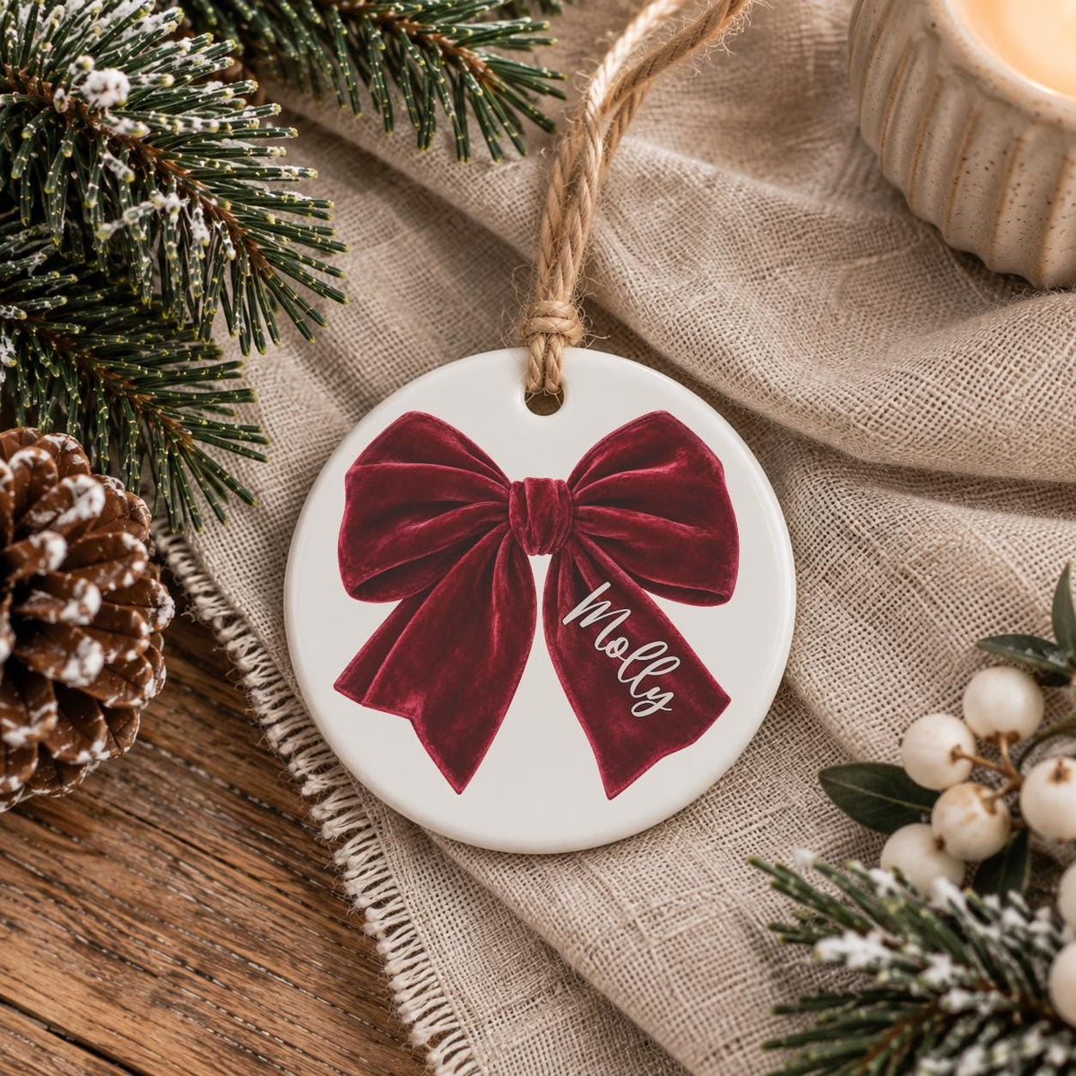Personalized Teen Girl Christmas Ornament