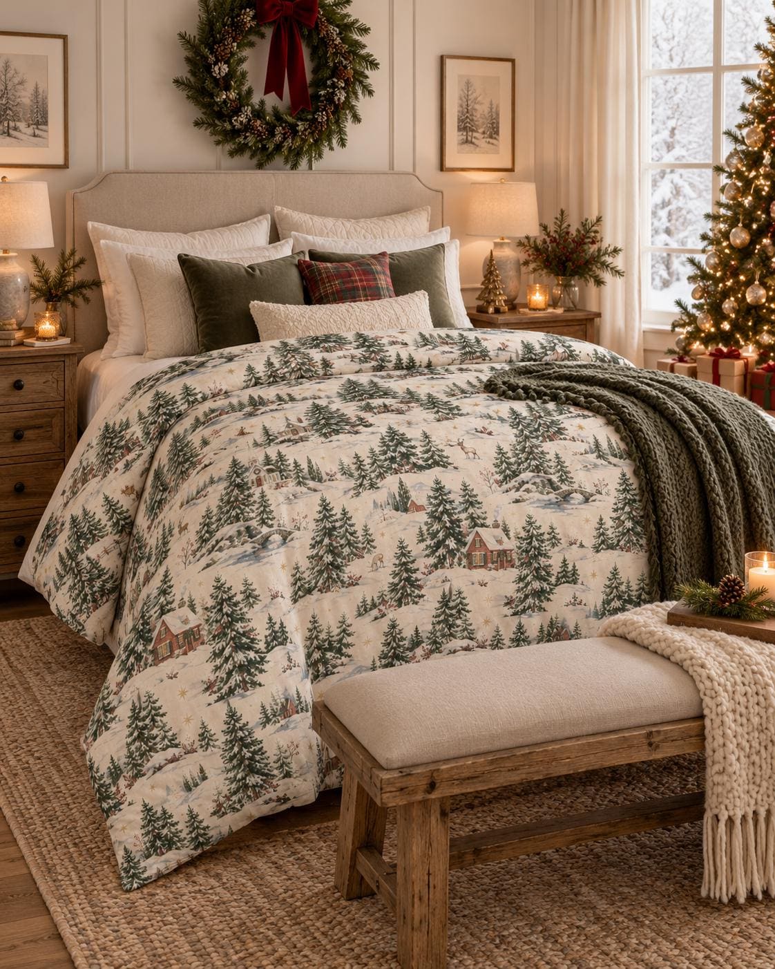 Mountain Christmas Comforter