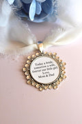 Personalized Daughter Wedding Day Bouquet Charm
