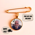 Personalized Memorial Lapel Pin for Groom