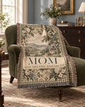Personalized Mom Woven Throw Blanket