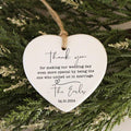 Personalized Wedding Officiant Thank You Ornament