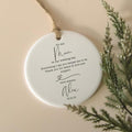 Personalized Wedding Thank You Ornament for Mom