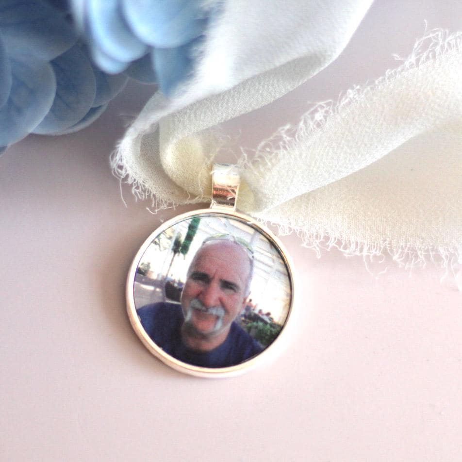 Wedding Memorial Photo Charm for Bride